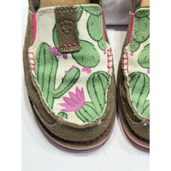 Ariat Women’s Size US 8B Cowgirl Rugged West Cactus Print Cruiser Shoes Suede - Picture 5 of 13